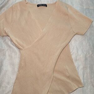 Crossed ribbed shirt